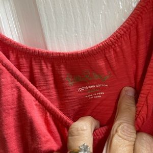 Lilly Pulitzer coral top